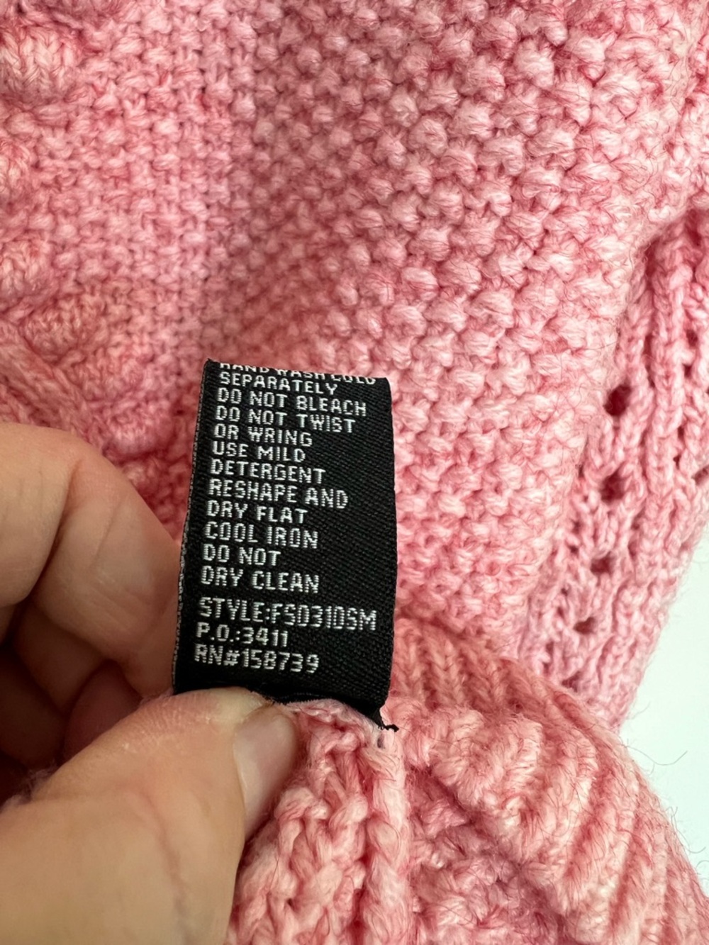 🍭 Love at First Find Women's Pink Sweater Size S - Picture 7 of 7